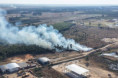 Incendio en el parque industrial de Mocoretá demandó cuatro dotaciones de bomberos